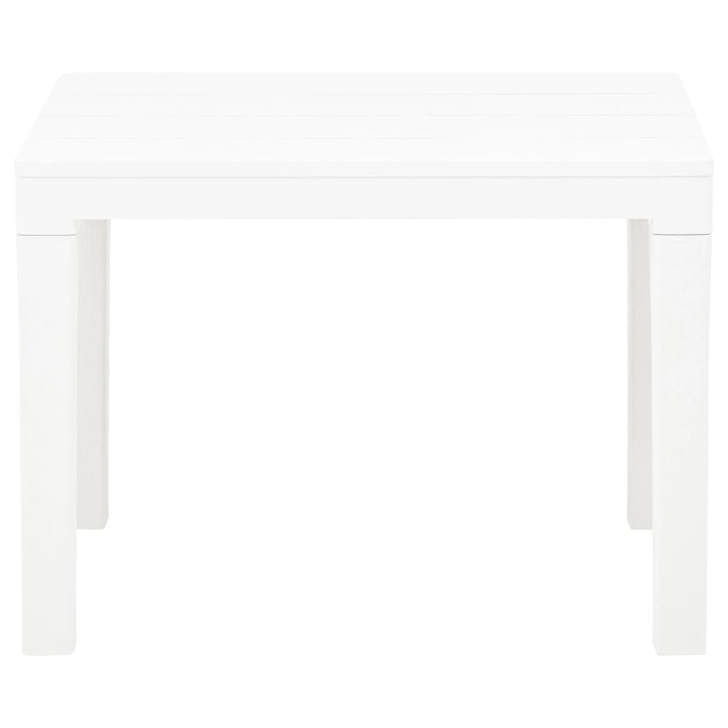 Bancos de jardim 2 pcs plástico branco