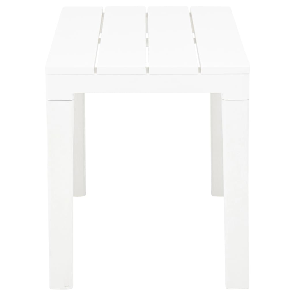 Bancos de jardim 2 pcs plástico branco