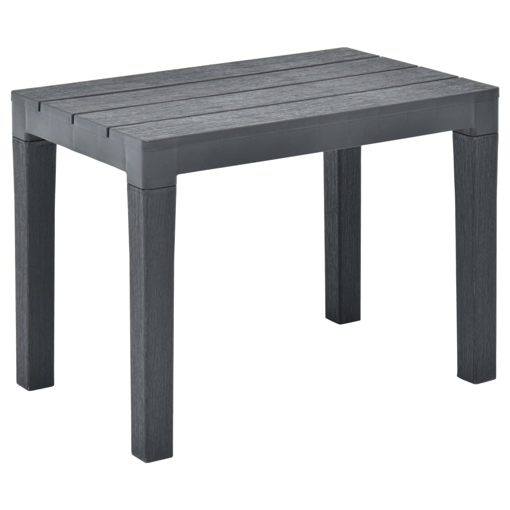 Bancos de jardim 2 pcs plástico antracite
