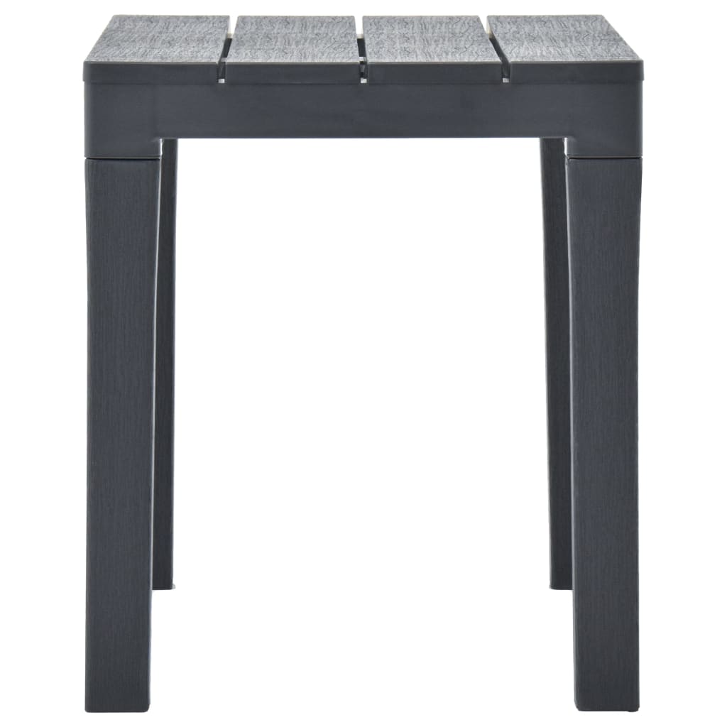 Bancos de jardim 2 pcs plástico antracite