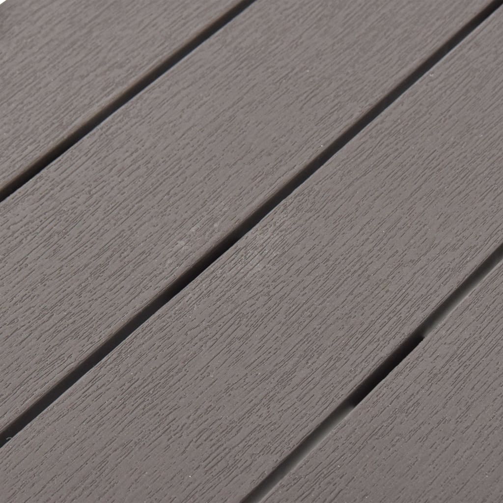 Bancos de jardim 2 pcs plástico mocca