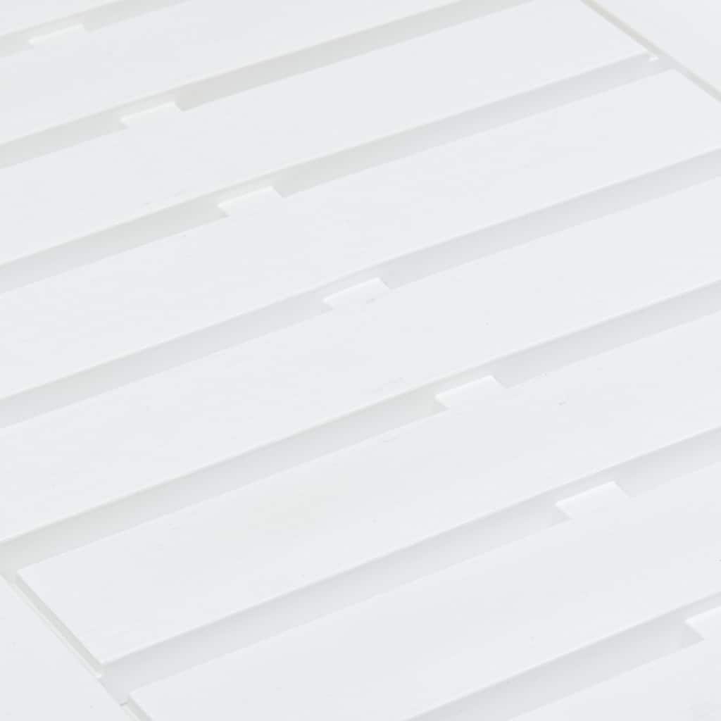 Mesa de jardim 78x55x38 cm plástico branco