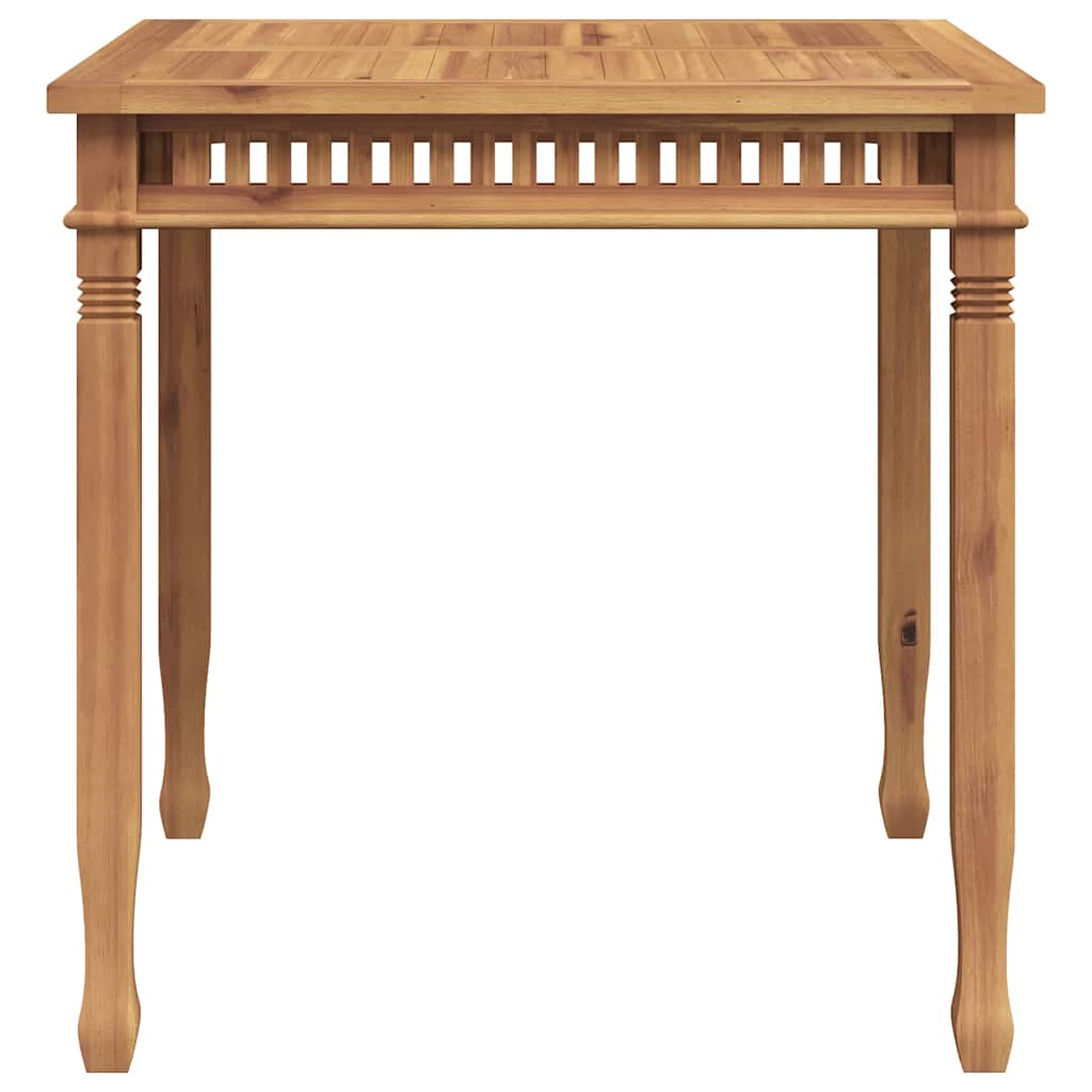 Mesa de jantar para jardim 80x80x80 cm madeira de teca maciça