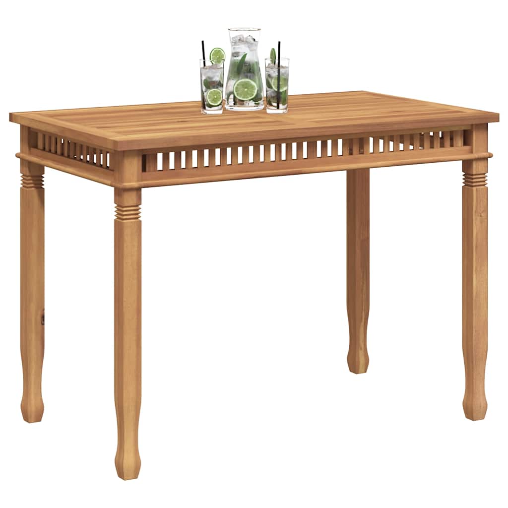 Mesa de jantar para jardim 110x65x80 cm madeira de teca maciça