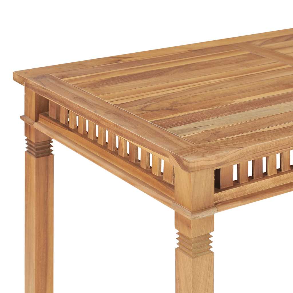Mesa de jantar para jardim 110x65x80 cm madeira de teca maciça