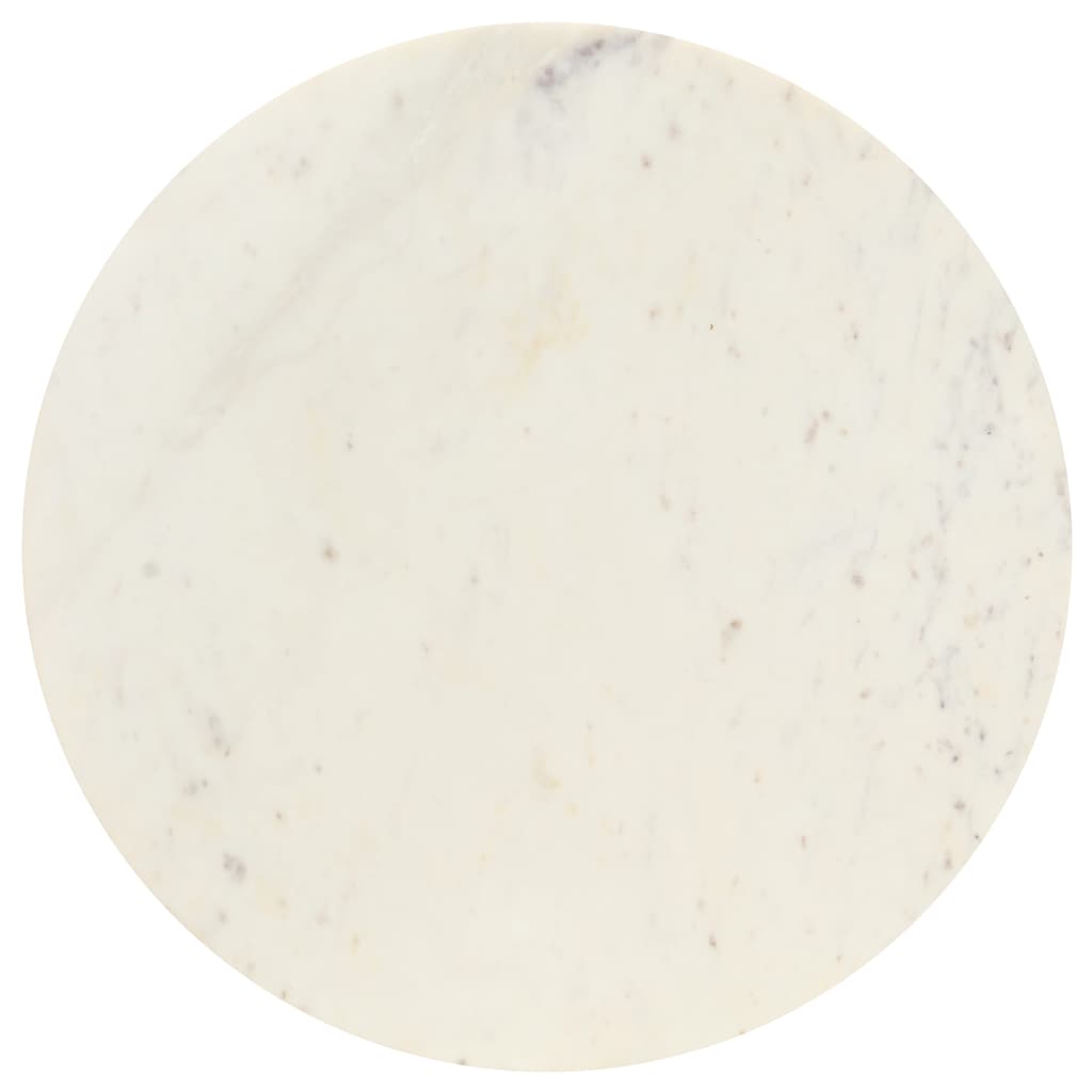 Mesa centro 40x40x40cm pedra genuína textura mármore branco