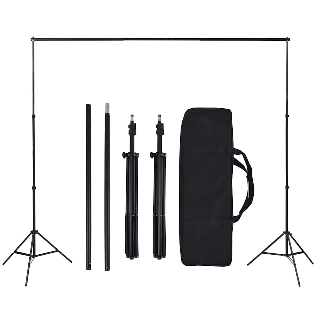 Kit estúdio de fotografia com fundo e softbox de iluminação