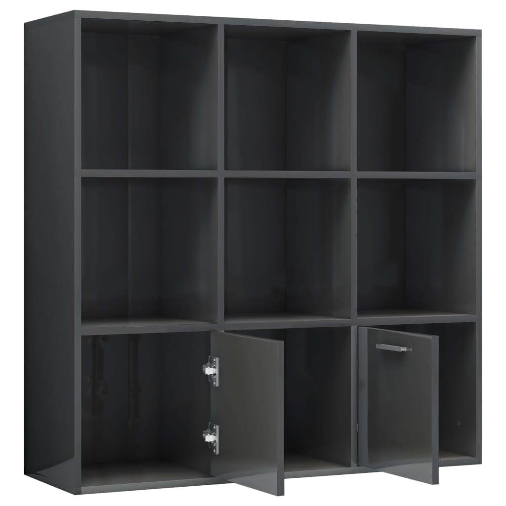 Estante 98x30x98 cm derivados de madeira cinzento cimento