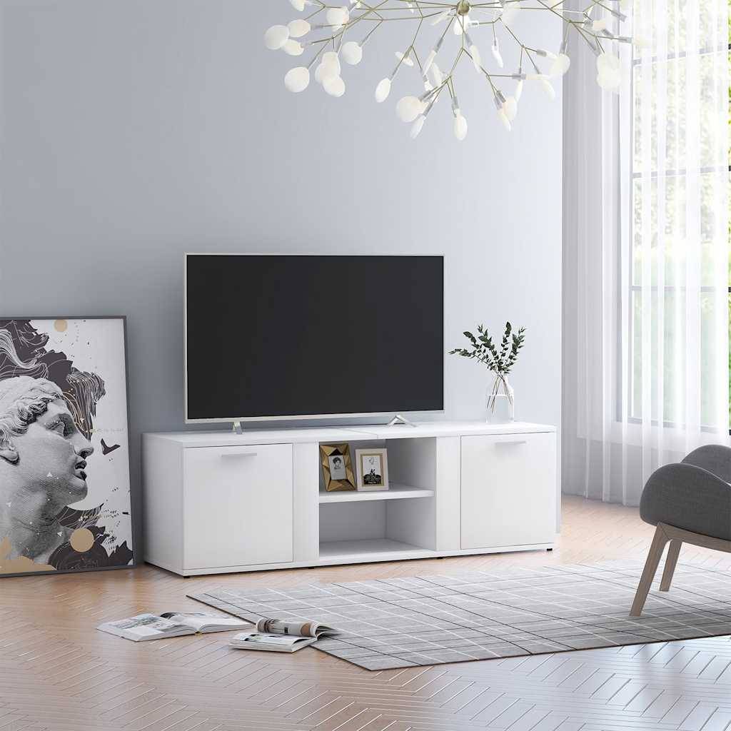Móvel de TV 120x34x37 cm derivados de madeira branco