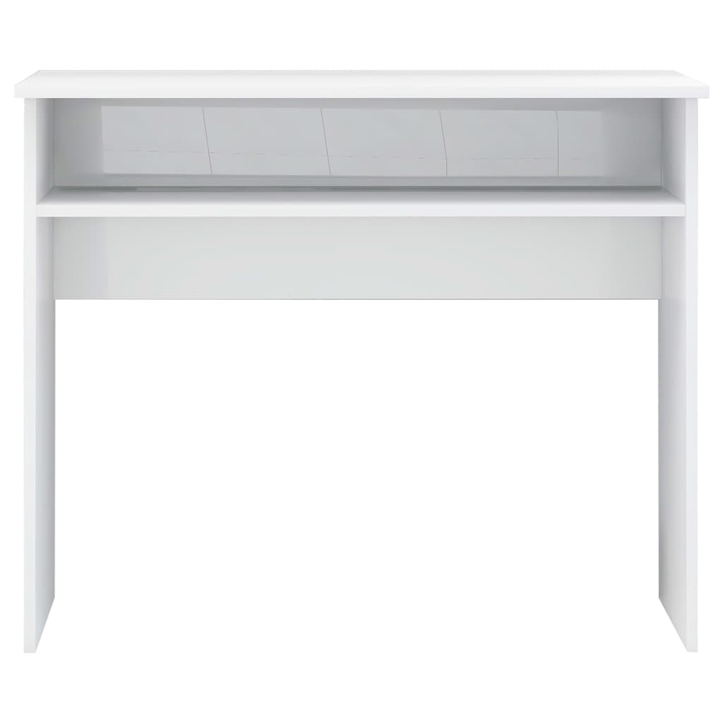 Secretária 90x50x74 cm derivados de madeira branco brilhante