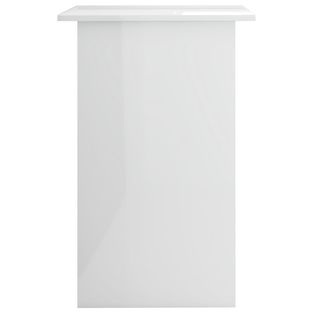 Secretária 90x50x74 cm derivados de madeira branco brilhante