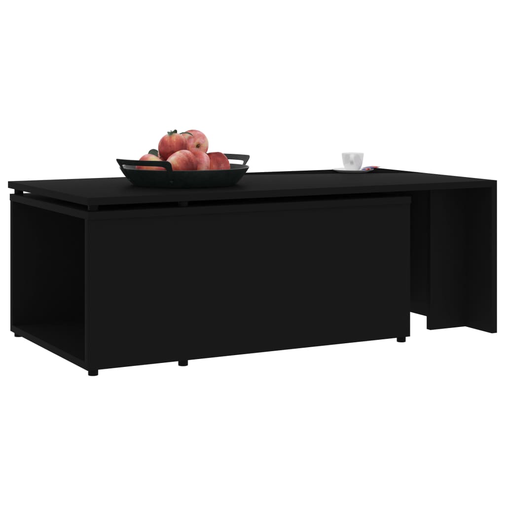 Mesa de centro 150x50x35 cm derivados madeira branco brilhante