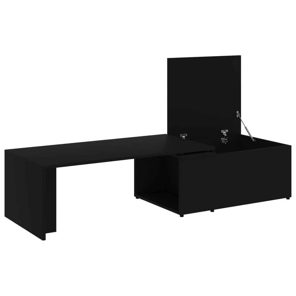Mesa de centro 150x50x35 cm derivados madeira branco brilhante