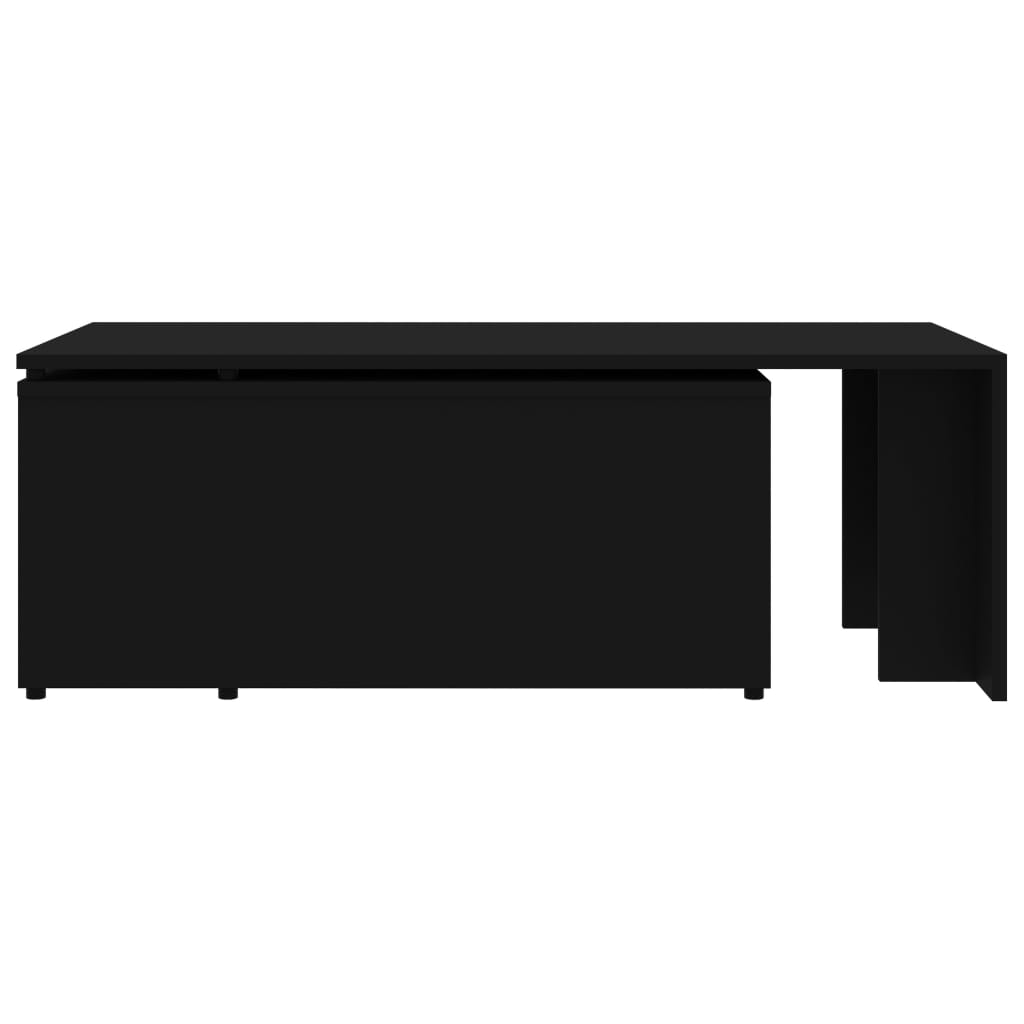 Mesa de centro 150x50x35 cm derivados madeira branco brilhante