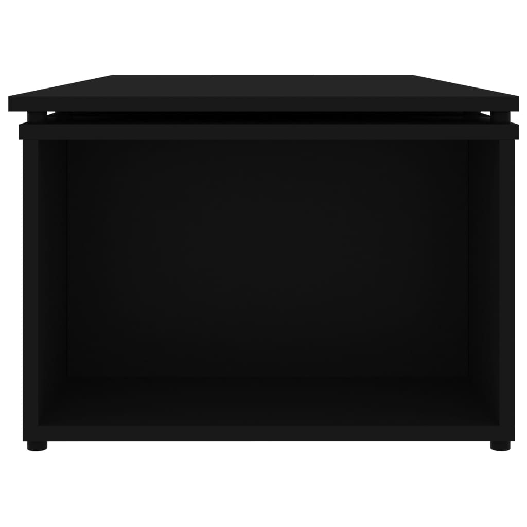 Mesa de centro 150x50x35 cm derivados madeira branco brilhante