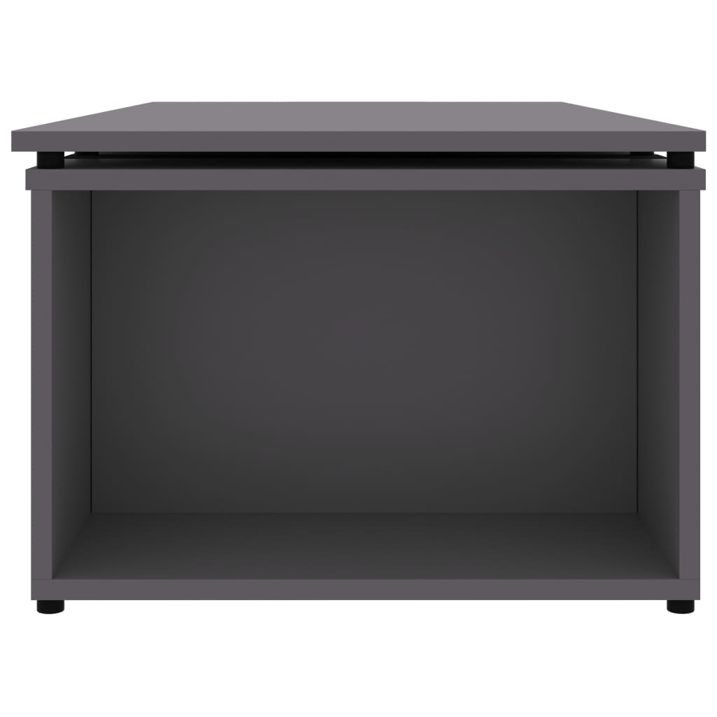 Mesa de centro 150x50x35 cm derivados madeira branco brilhante