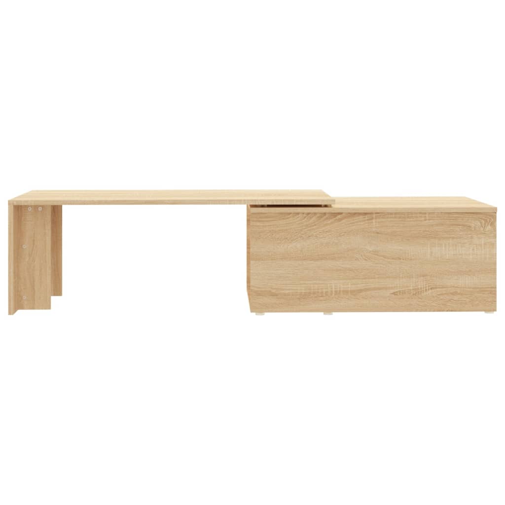 Mesa de centro 150x50x35 cm derivados madeira branco brilhante