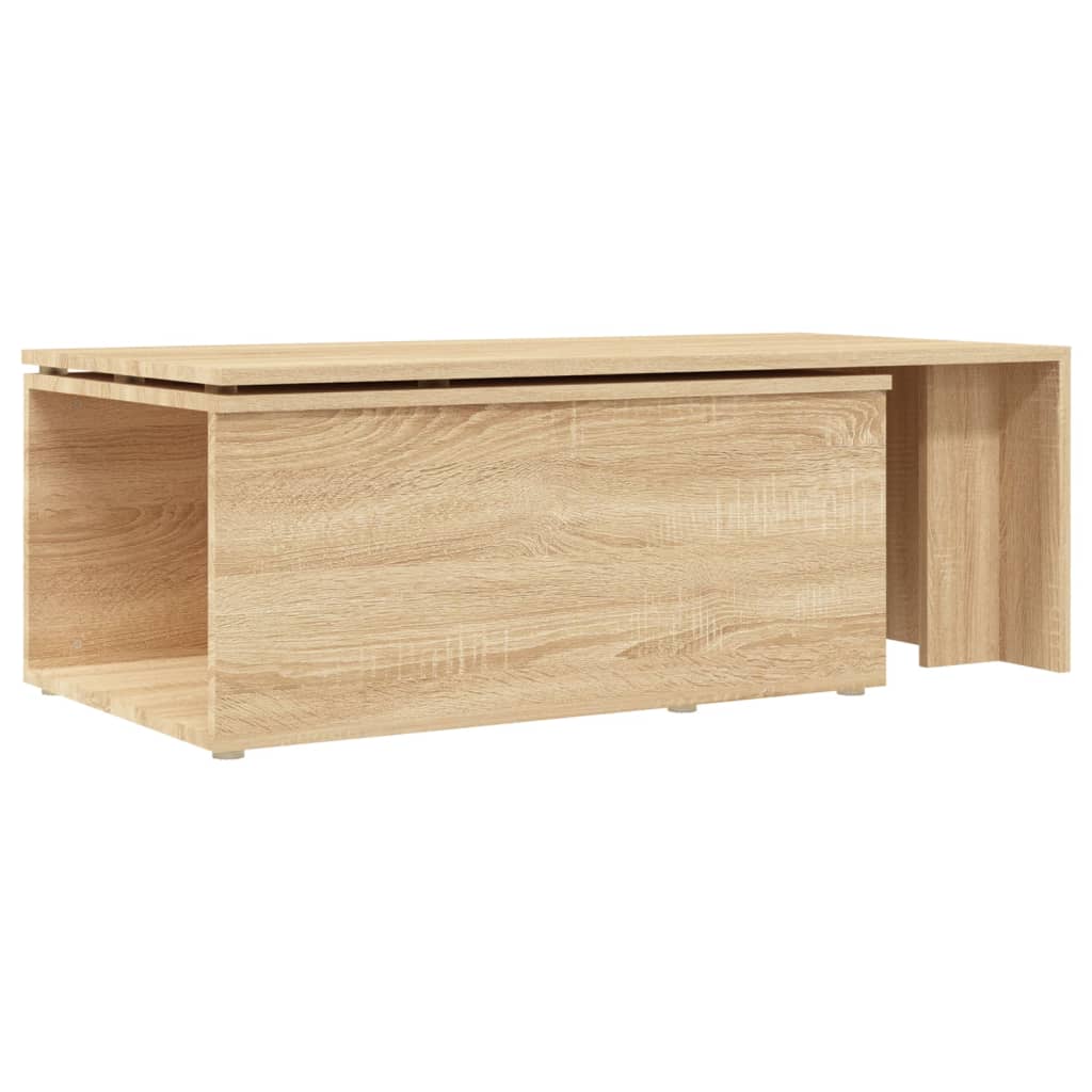 Mesa de centro 150x50x35 cm derivados madeira branco brilhante