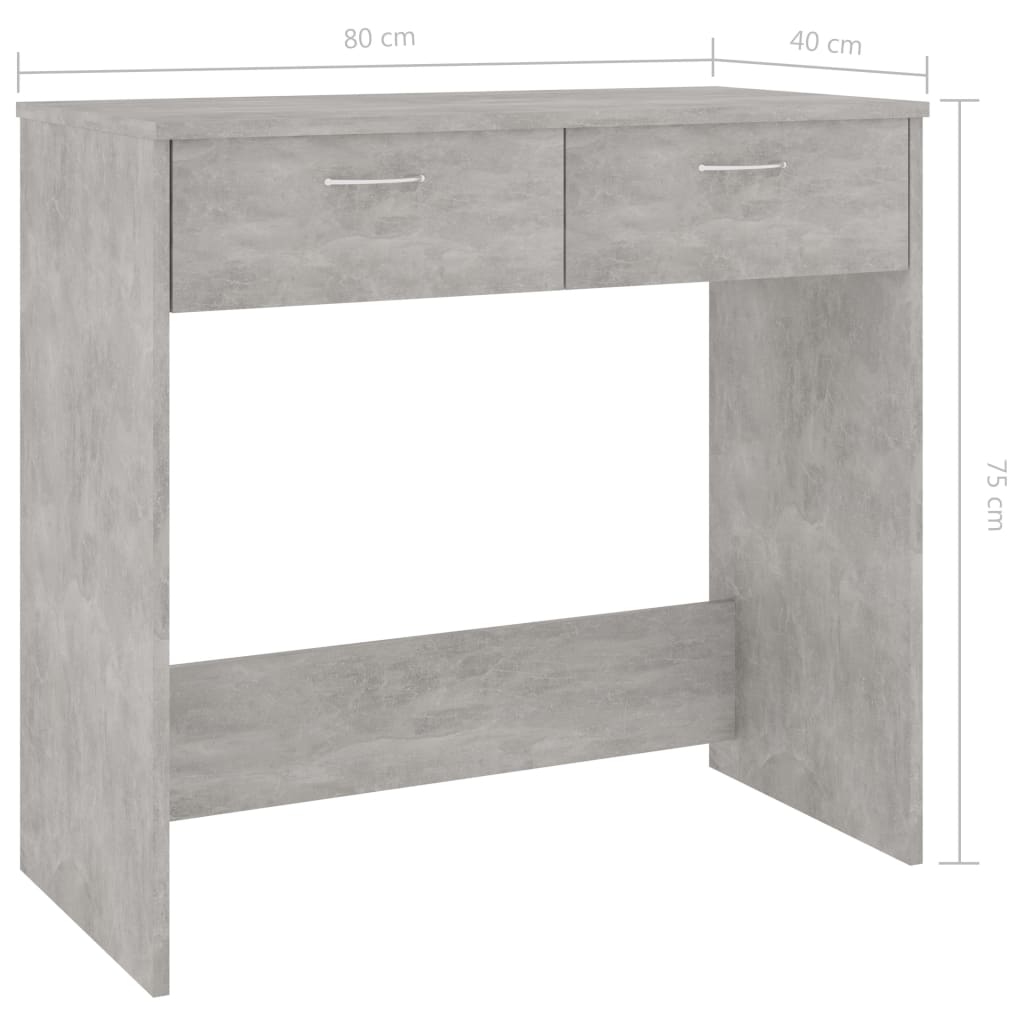 Secretária 80x40x75 cm derivados de madeira branco