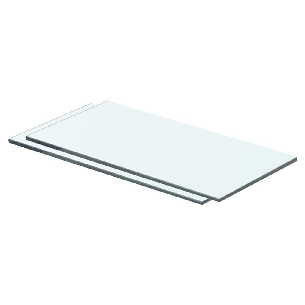 Prateleiras 2 pcs 40x15 cm vidro transparente