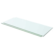 Prateleiras 2 pcs 60x20 cm vidro transparente