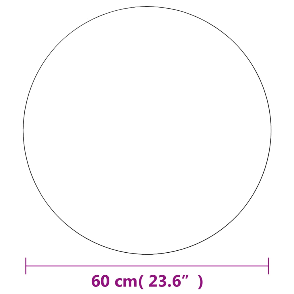 Espelhos de parede 2 pcs 40 cm vidro redondo