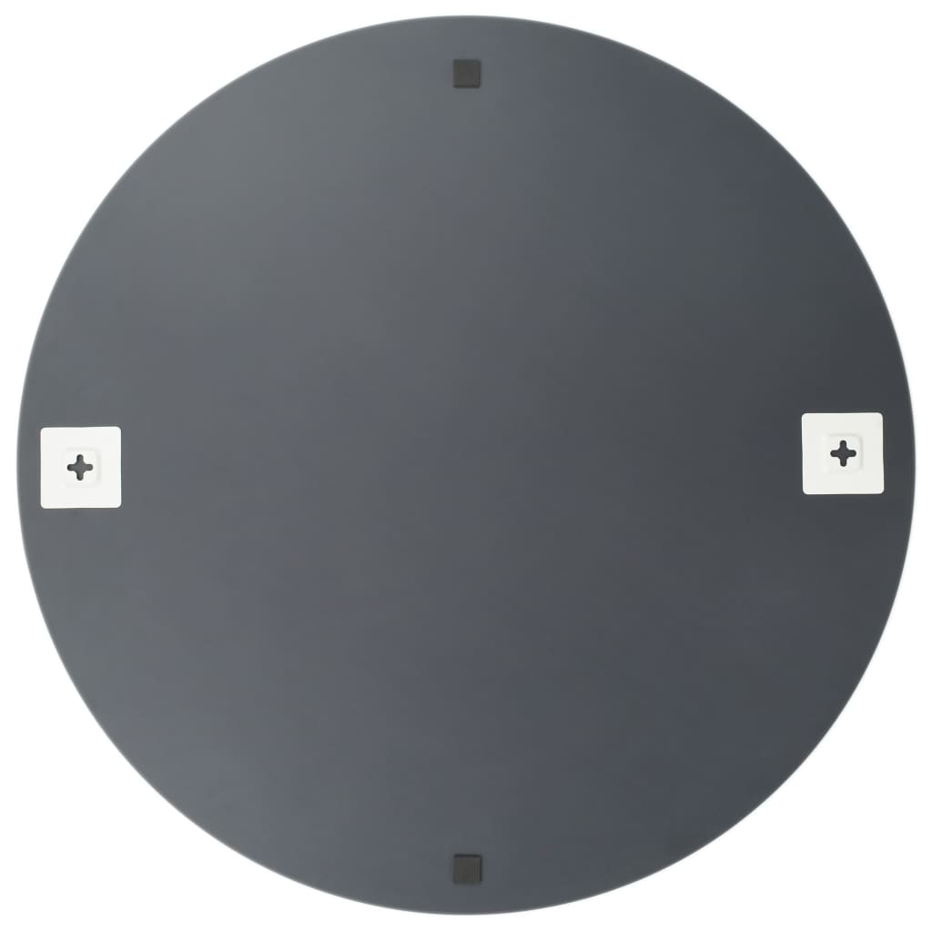 Espelhos de parede 2 pcs 40 cm vidro redondo