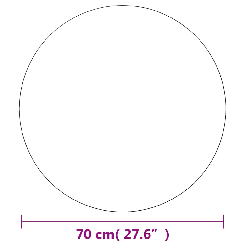 Espelhos de parede 2 pcs 40 cm vidro redondo