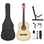 12 peças conjunto de guitarra clássica para iniciantes 4/4 39"
