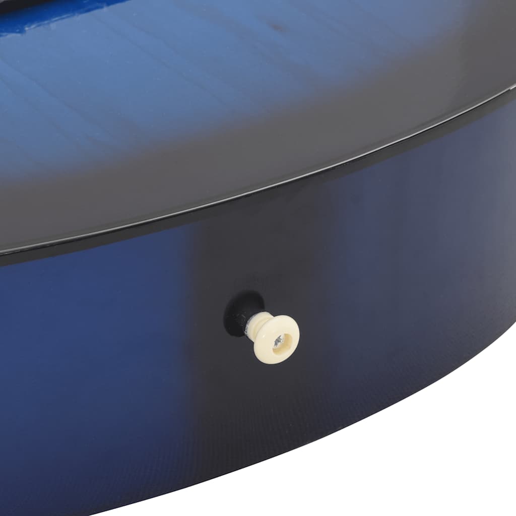 12 peças conjunto guitarra clássica iniciantes 4/4 39" azul