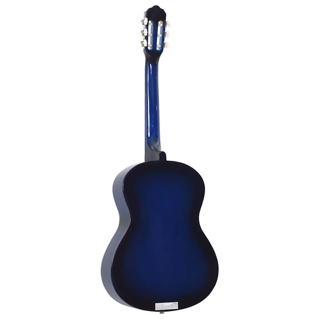12 peças conjunto guitarra clássica iniciantes 4/4 39" azul