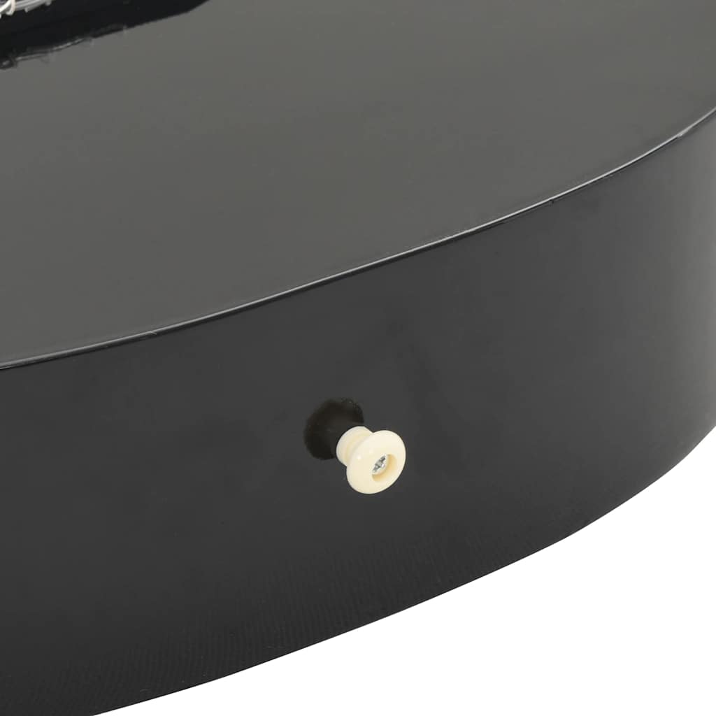 12 peças conjunto guitarra clássica iniciantes 4/4 39" preto