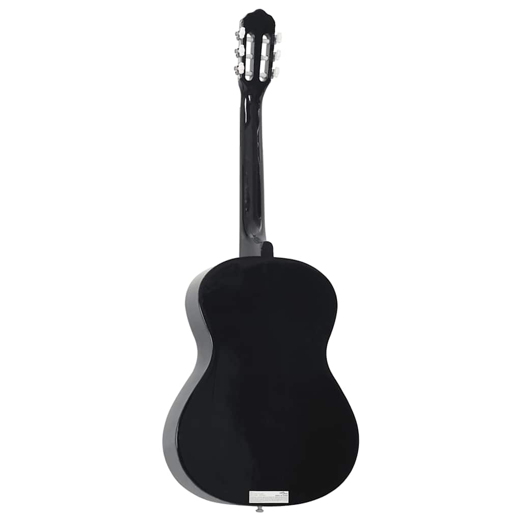 12 peças conjunto guitarra clássica iniciantes 4/4 39" preto