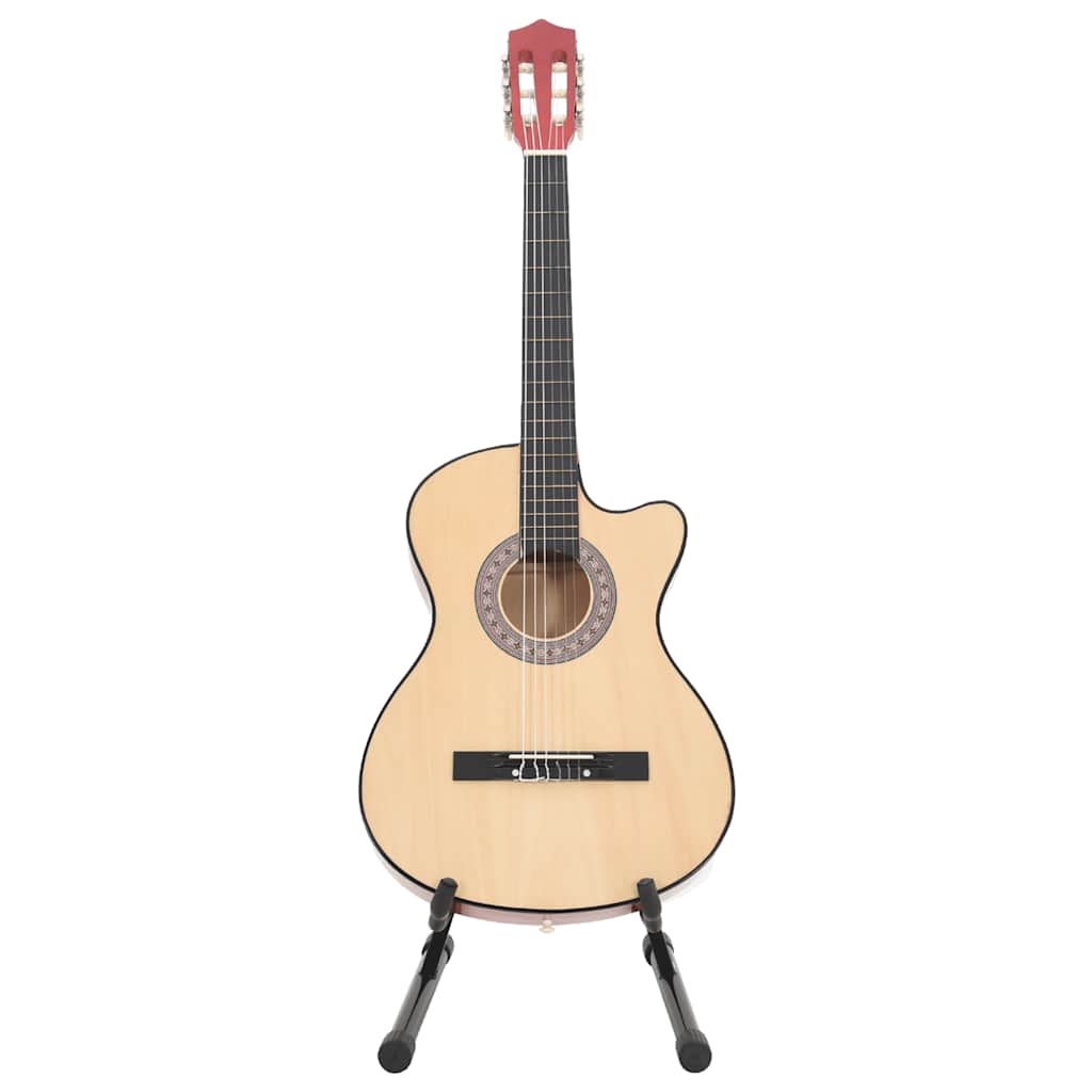 12 pcs conjunto de guitarra acústica cutaway com 6 cordas 38"