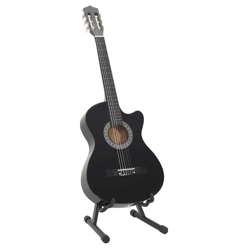 12 pcs conjunto de guitarra clássica com 6 cordas 38" azul