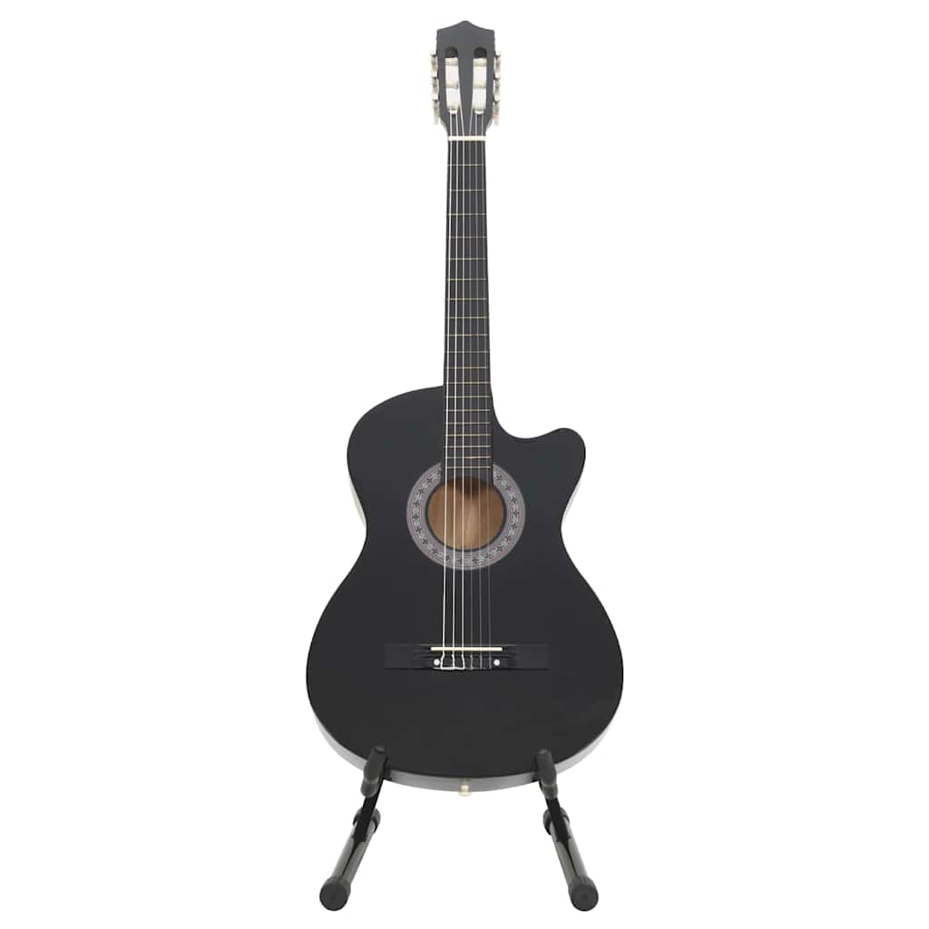 12 pcs conjunto de guitarra clássica com 6 cordas 38" azul