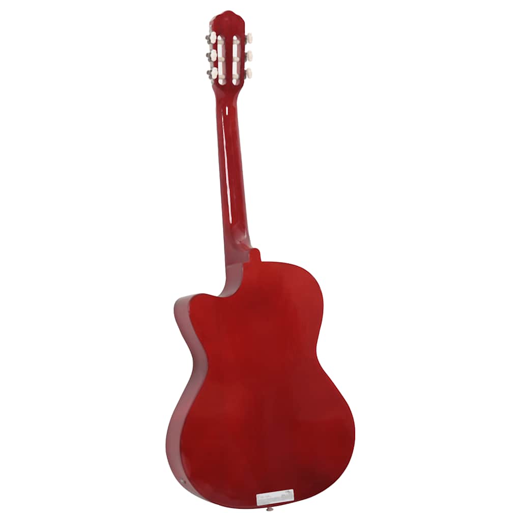 12 pcs conjunto de guitarra com equalizador e 6 cordas preto