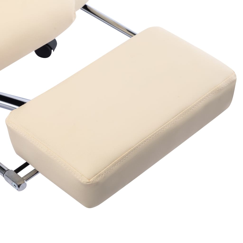 Cadeira escritório c/ função massagem couro artific. antracite