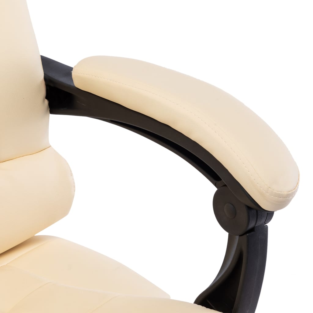 Cadeira escritório c/ função massagem couro artific. antracite