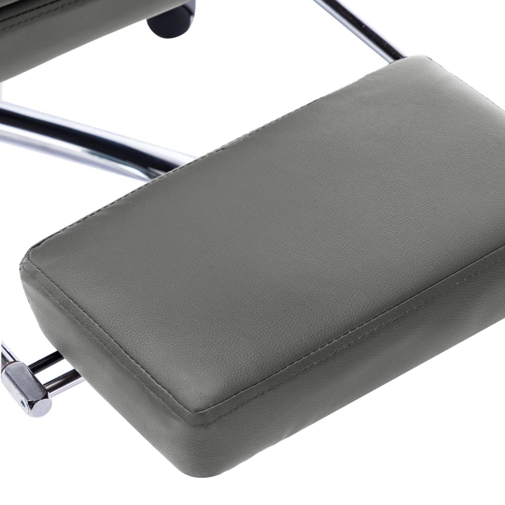 Cadeira de escritório em couro artificial antracite