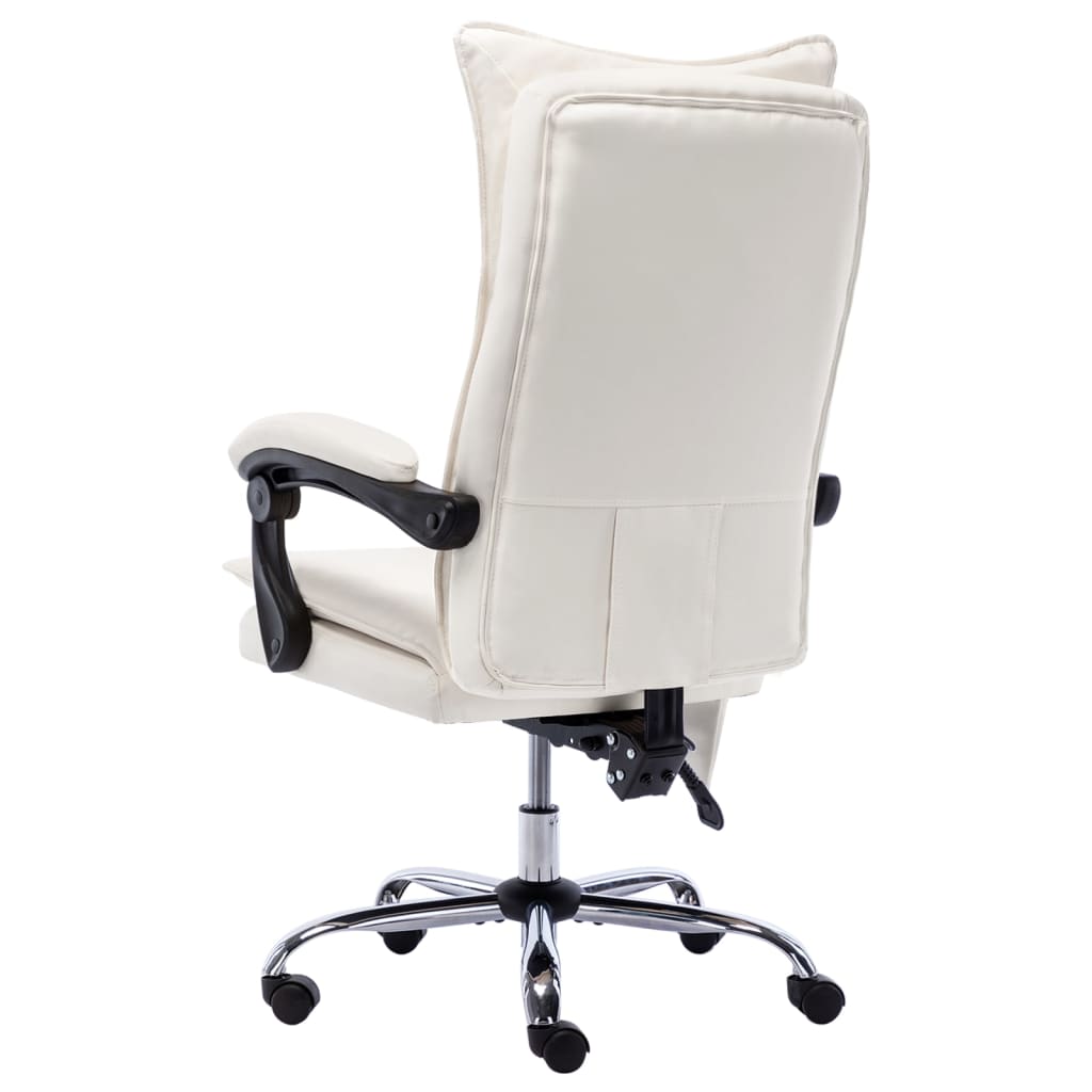 Cadeira escritório c/ função massagem couro artific. antracite