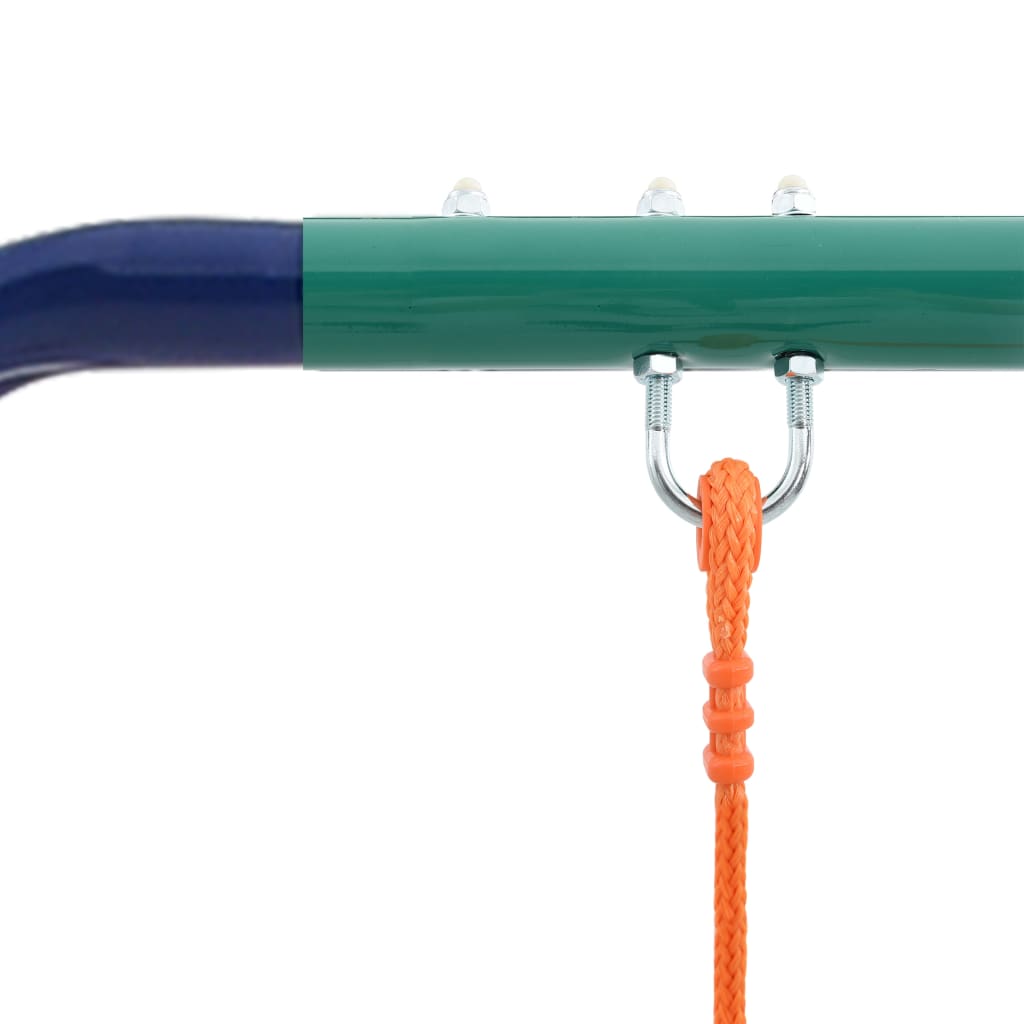 Conjunto de baloiços com argolas de ginástica e 4 assentos aço