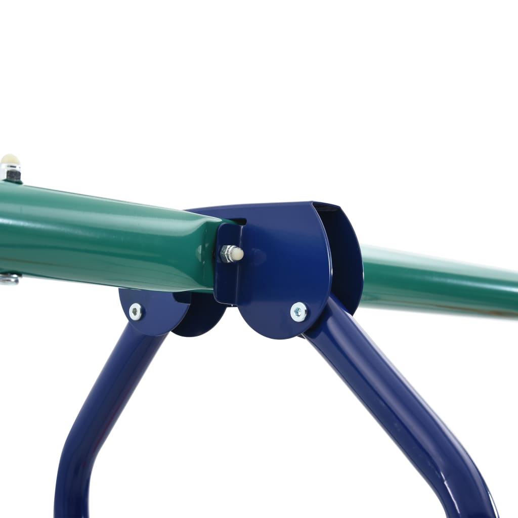 Conjunto de baloiços com argolas de ginástica e 4 assentos aço