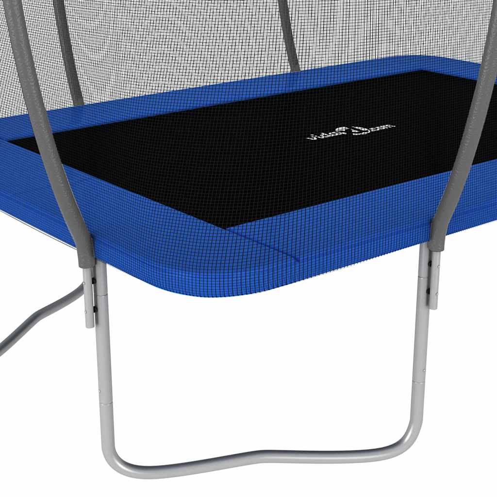 Conjunto de trampolim retangular 274x183x76 cm 150 kg