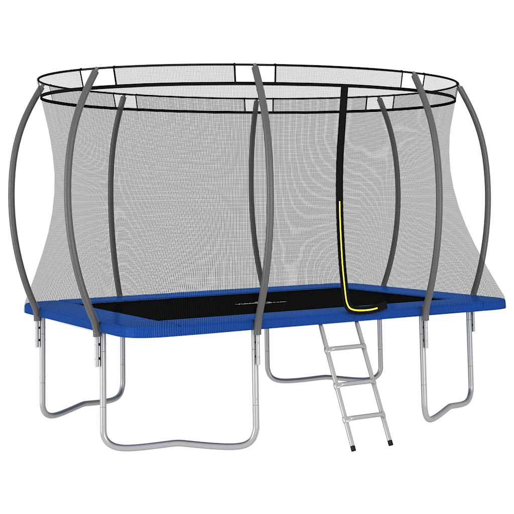 Conjunto de trampolim retangular 335x244x90 cm 150 kg