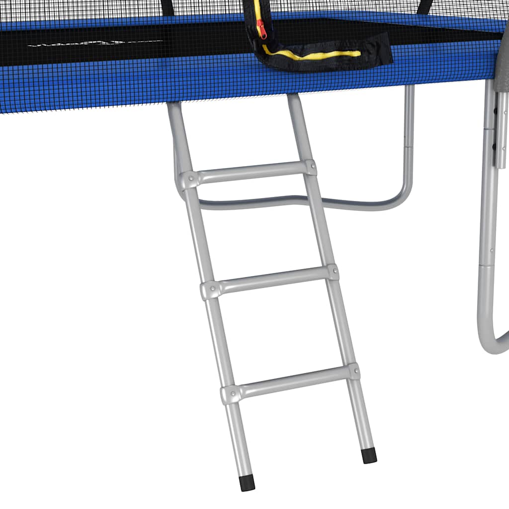 Conjunto de trampolim retangular 335x244x90 cm 150 kg