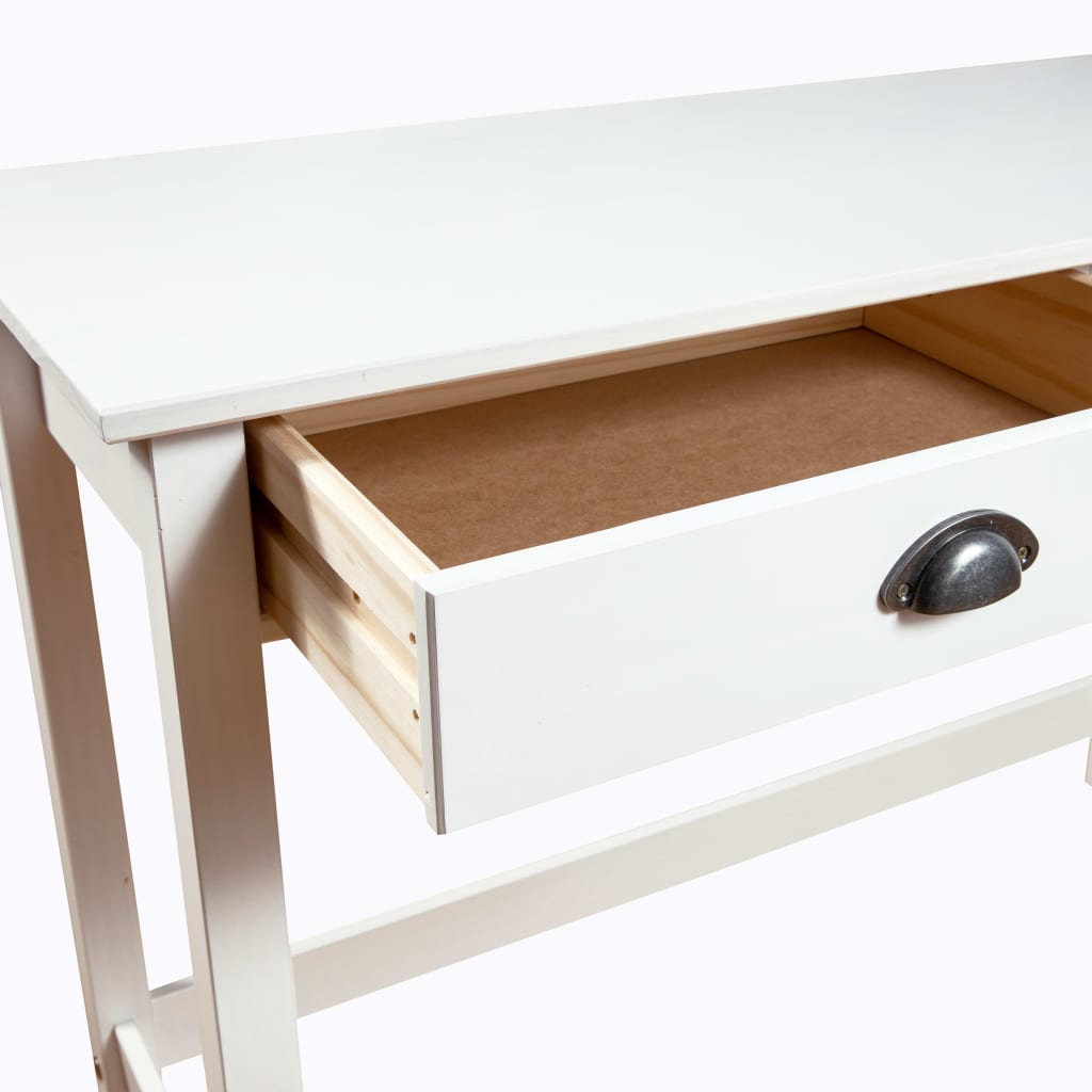Mesa consola Hill c/ 2 gavetas 110x45x74 cm pinho maciço
