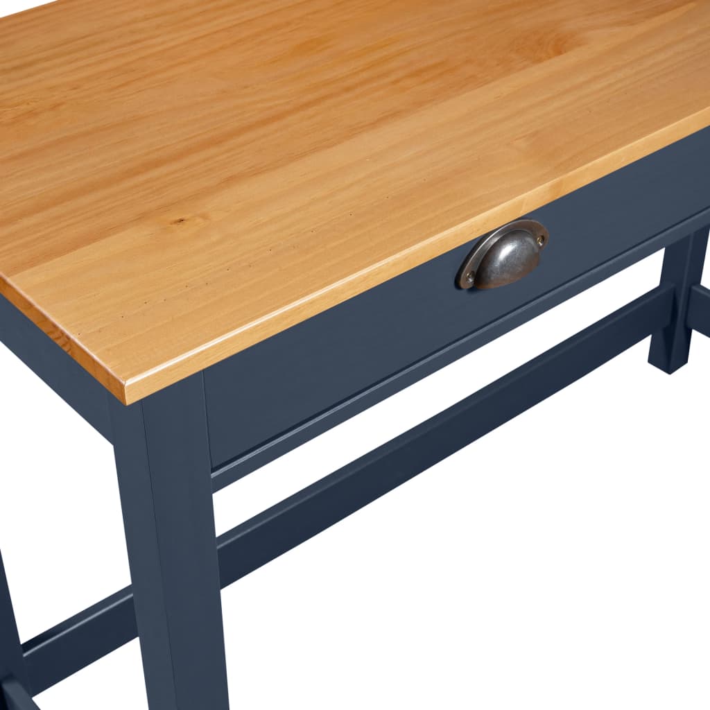 Mesa consola Hill c/ 2 gavetas 110x45x74 cm pinho maciço