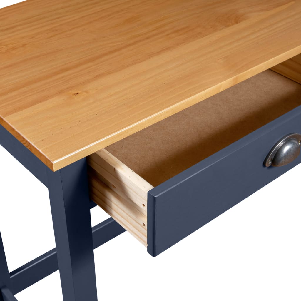 Mesa consola Hill c/ 2 gavetas 110x45x74 cm pinho maciço