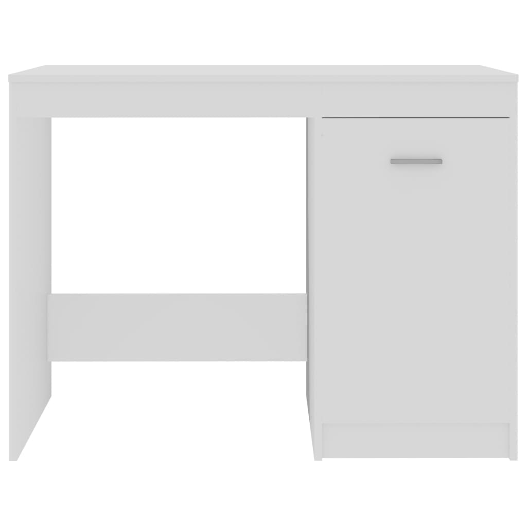 Secretária 100x50x76 cm derivados de madeira branco brilhante